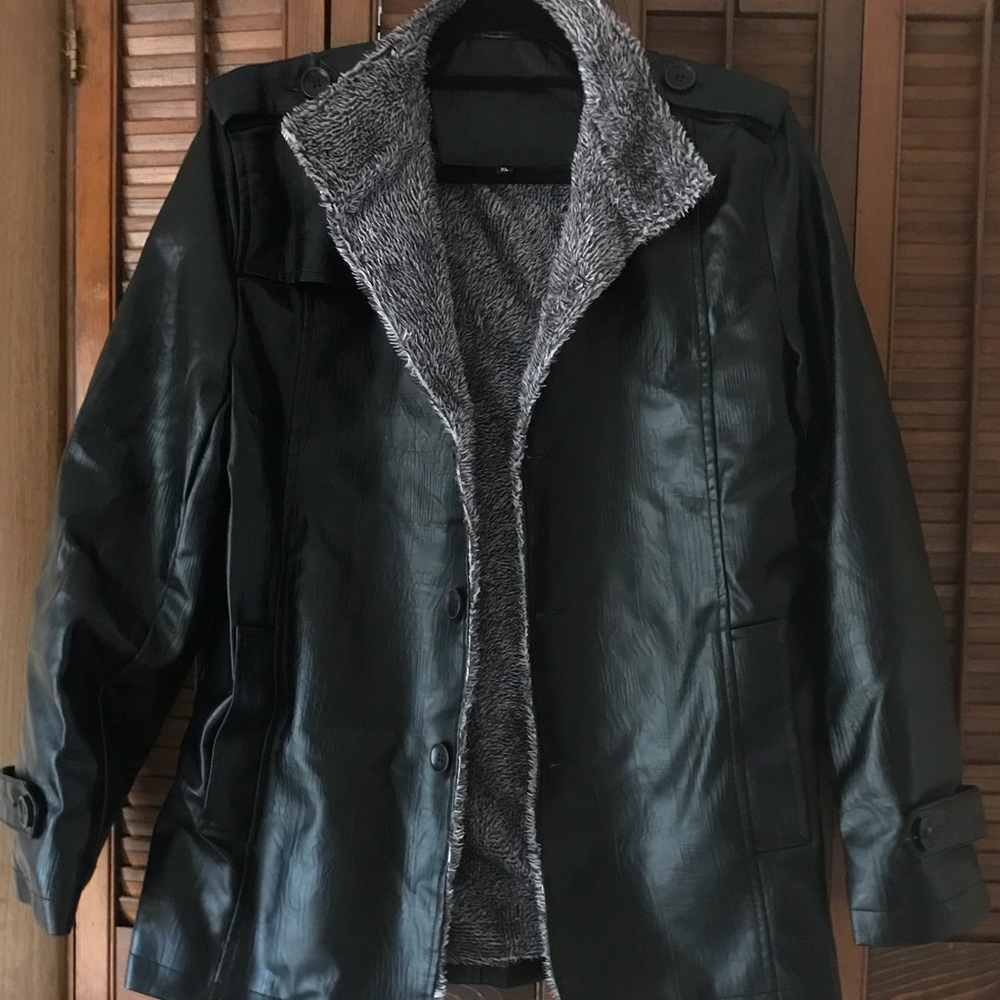 SOLD SOLD SOLD!!! Men’s Faux Leather Coat